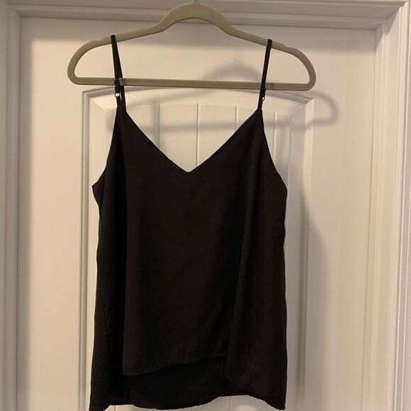 ASOS Spaghetti Strap V-Neck Camisole Tank Top in Black Size 6 - Picture 5 of 5